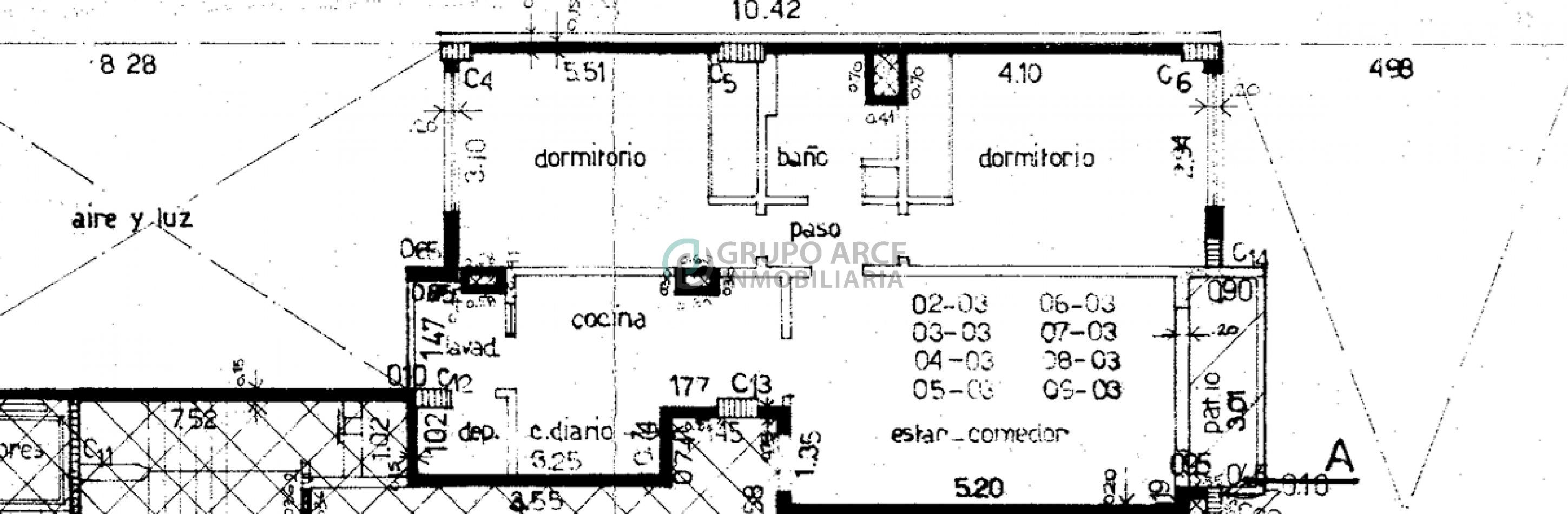 Departamento en alquiler de 2 dormitorios en Centro - Rosario